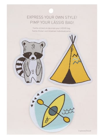 Lässig 5-delige schooltasset "Adventure Bus" grijs