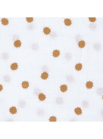 Lässig 3er-Set Mulltücher in Weiß/ Grau - (L)85 x (B)85 cm