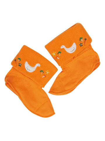 Frugi Rubberlaarzen-sokken "Warm Up Welly" oranje