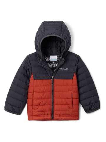 Columbia Kurtka pikowana "Powder Lite" w kolorze czarno-czerwonym
