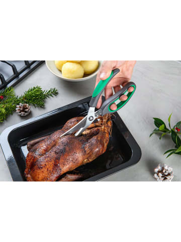 Chefkoch Gevogelteschaar softgrip grijs - (H)23,5 cm