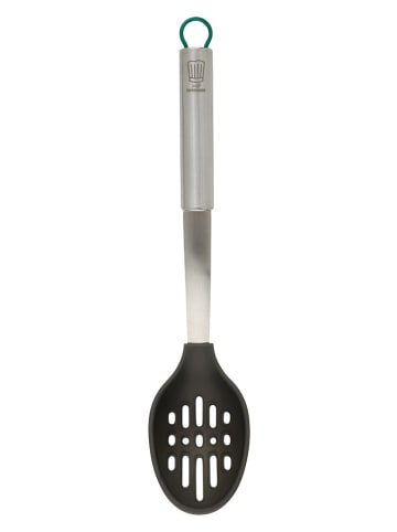 Fackelmann Łyżka cedzakowa w kolorze srebrno-czarnym - wys. 32 cm