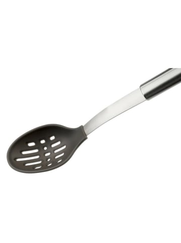 Chefkoch Abseihlöffel "München" in Silber/ Schwarz - (H)32 cm
