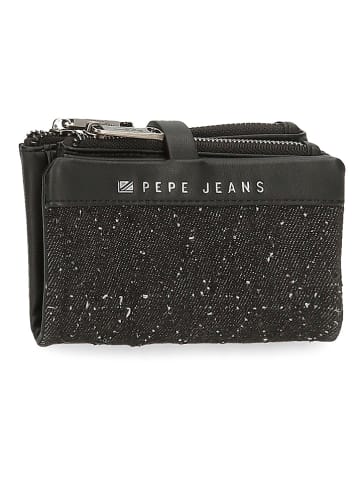Pepe Jeans Portfel w kolorze czarnym - 14,5 x 9 x 2 cm
