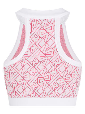 Karl Lagerfeld Top in Rosa/ Weiß