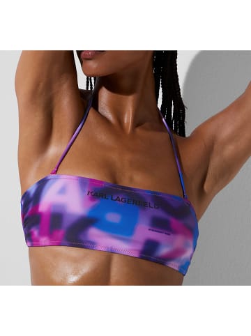 Karl Lagerfeld Bikinitop paars/blauw
