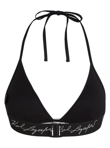 Karl Lagerfeld Bikinitop lichtblauw/zwart