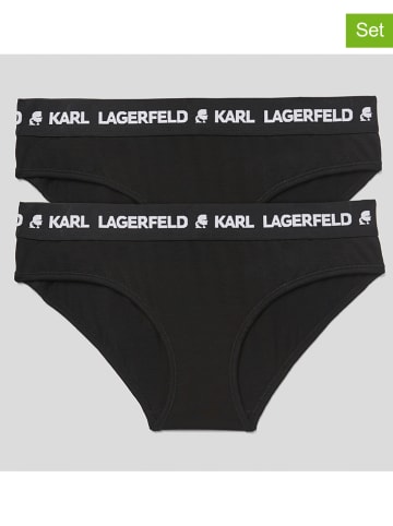 Karl Lagerfeld 2er-Set: Slips in Schwarz