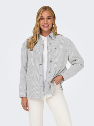 ONLY Blouse wit/donkerblauw