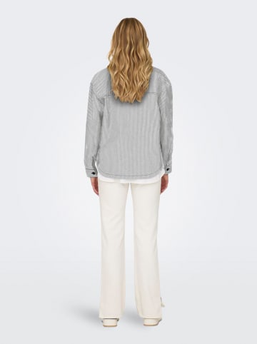 ONLY Blouse wit/donkerblauw