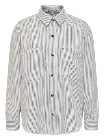 ONLY Blouse wit/donkerblauw