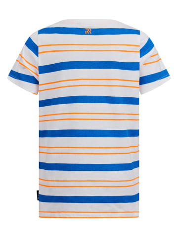 Retour Shirt blauw/oranje/wit