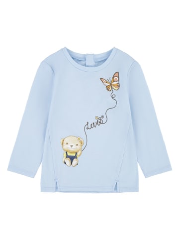 Levi's Kids Koszulka "Bear notched" w kolorze błękitnym