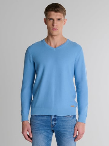 BIG STAR Sweter w kolorze błękitnym