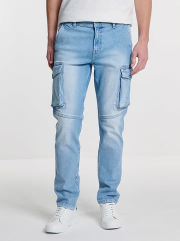 BIG STAR Dżinsy - Tapered fit - w kolorze błękitnym