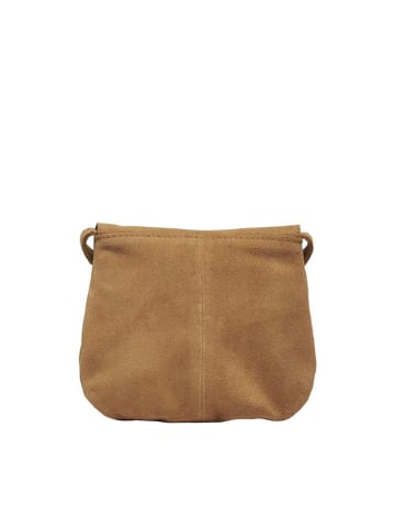 ONLY Leder-Umhängetasche in Hellbraun - (B)18 x (H)16 cm