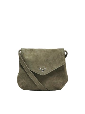 ONLY Leder-Umhängetasche in Khaki - (B)18 x (H)16 cm