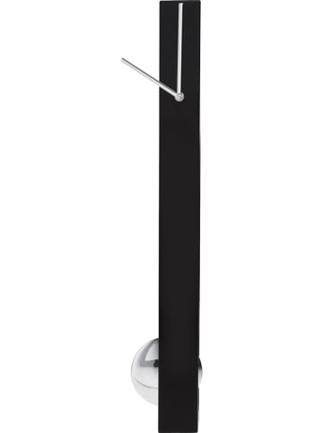 Kare Wandklok "Pendulum" zwart - (B)6 x (H)65 cm
