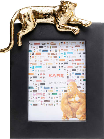 Kare Ramka "Relax Tiger" w kolorze czarnym na zdjęcia - 23,5 x 29 cm