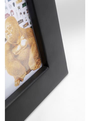 Kare Fotolijst "Relax Tiger" zwart - (B)23,5 x (H)29 cm