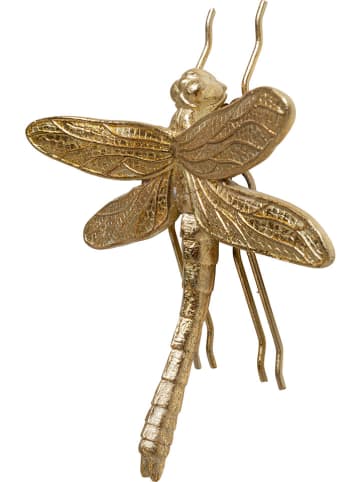 Kare Wandobject "Dragonfly" goudkleurig - (B)17 x (H)17 cm