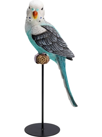 Kare Dekofigur "Parrot" in Türkis - (H)36 cm