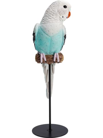 Kare Dekofigur "Parrot" in Türkis - (H)36 cm