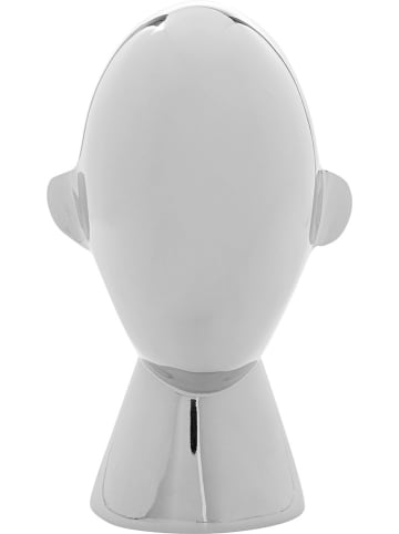 Kare Decoratief figuur "Abstract Face" zilverkleurig - (H)22 cm