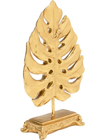 Kare Decoratief figuur "Monstera Leaf" goudkleurig - (H)26 cm