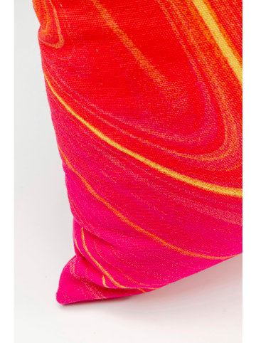 Kare Kussen "Flashy" oranje/roze - (L)40 x (B)40 cm