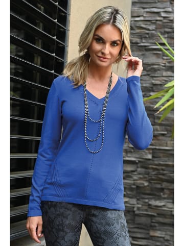Bleu d'Azur Pullover "Belva" in Blau