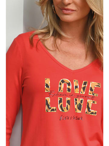 Bleu d'Azur Longsleeve "Sacha" in Rot