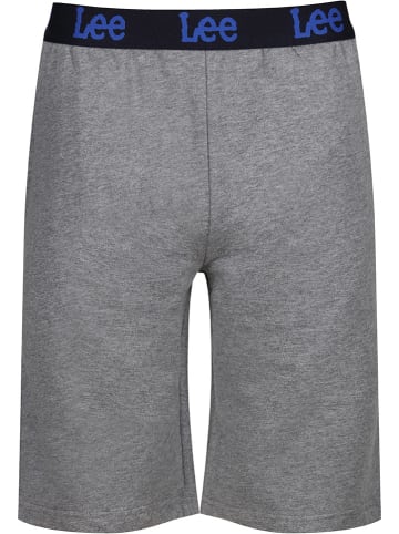 LEE Underwear Pyjama-Shorts "White River" in Hellgrau