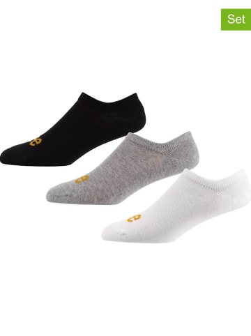 LEE Underwear 3-delige set: sokken "Ash" zwart/wit/lichtgrijs