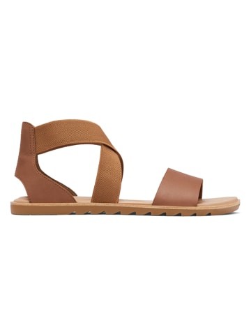 Sorel Leder-Sandalen "Ella II" in Hellbraun