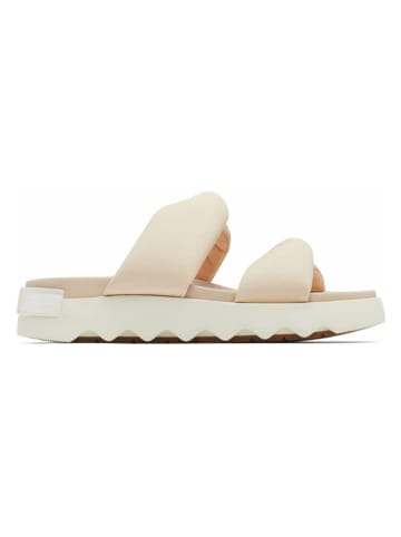 Sorel Leren slippers "Viibe Twist" beige