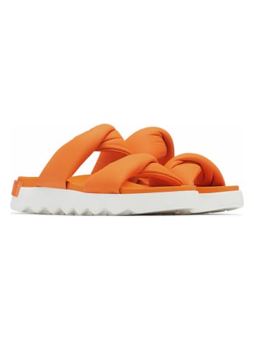 Sorel Leren slippers "Viibe Twist" oranje