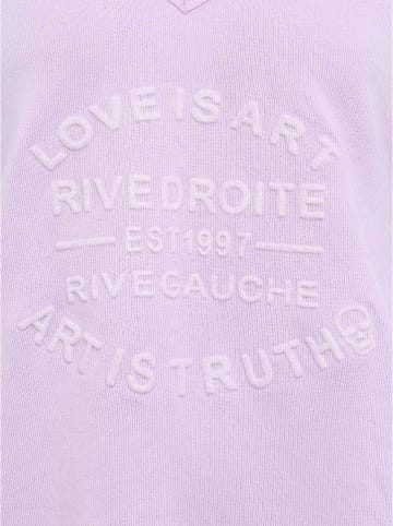 Zwillingsherz Sweatshirt "Love is Art" paars
