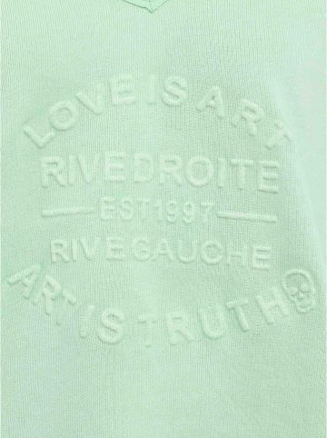 Zwillingsherz Sweatshirt "Love is Art" in Mint