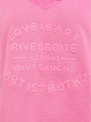 Zwillingsherz Bluza "Love is Art" w kolorze jasnoróżowym