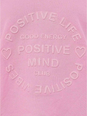 Zwillingsherz Sweatshirt "Positive Mind" in Rosa