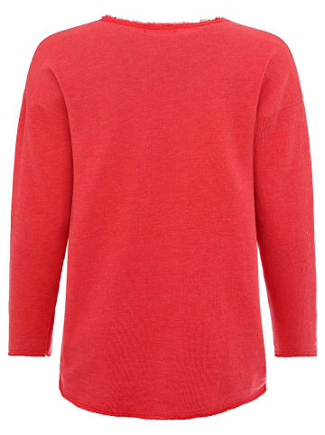 Zwillingsherz Bluza "Positive Mind" w kolorze czerwonym
