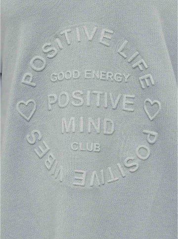 Zwillingsherz Sweatshirt "Positive Mind" grijs