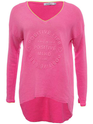 Zwillingsherz Bluza "Positive Mind" w kolorze różowym