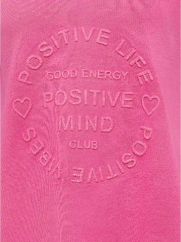 Zwillingsherz Sweatshirt "Positive Mind" in Pink