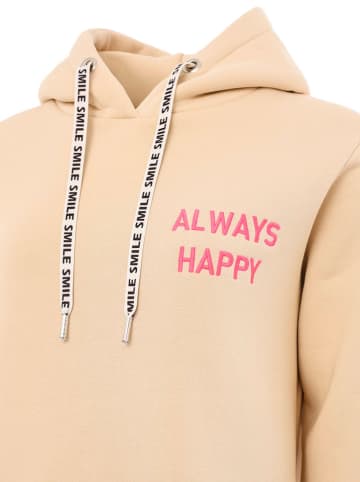 Zwillingsherz Bluza "Always Happy" w kolorze beżowym