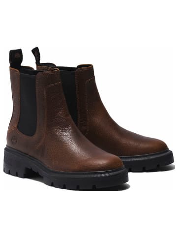 Timberland Leder-Chelsea-Boots "Cortina Valley" in Braun