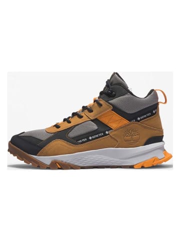 Timberland Leder-Sneakers "Lincoln Peak Mid GTX" in Braun/ Grau