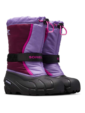 Sorel Winterlaarzen "Flurry" paars/rood