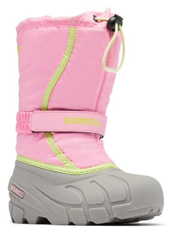 Sorel Winterlaarzen "Flurry" lichtroze/grijs